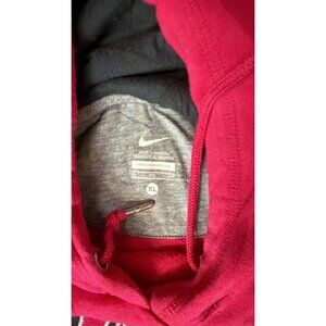Nike Mens XL Hoodie Sweatshirt Hot Pink Script Logo Embroidered Pullover